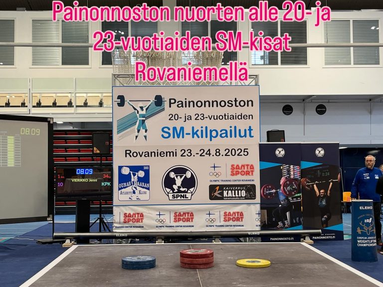 Venla Lindström ja Siiri Laukkanen U20/U23 SM-kisoissa Rovaniemellä