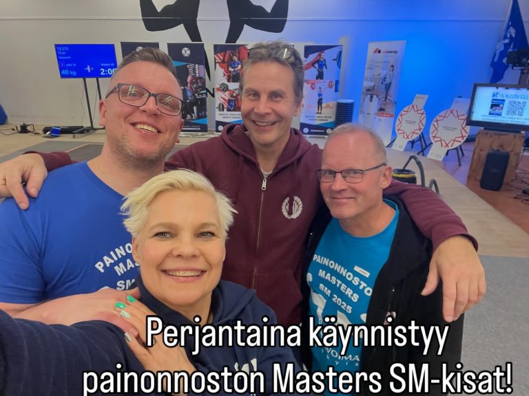 Painonnoston Masters-kisat Woimanpesällä. HWJ:lle menestystä kotikisoista