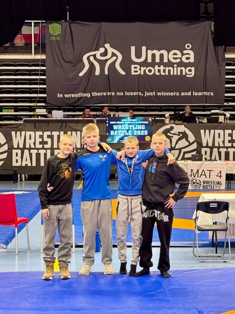 Kilpajunnuja Umeå Wrestling Battlessa