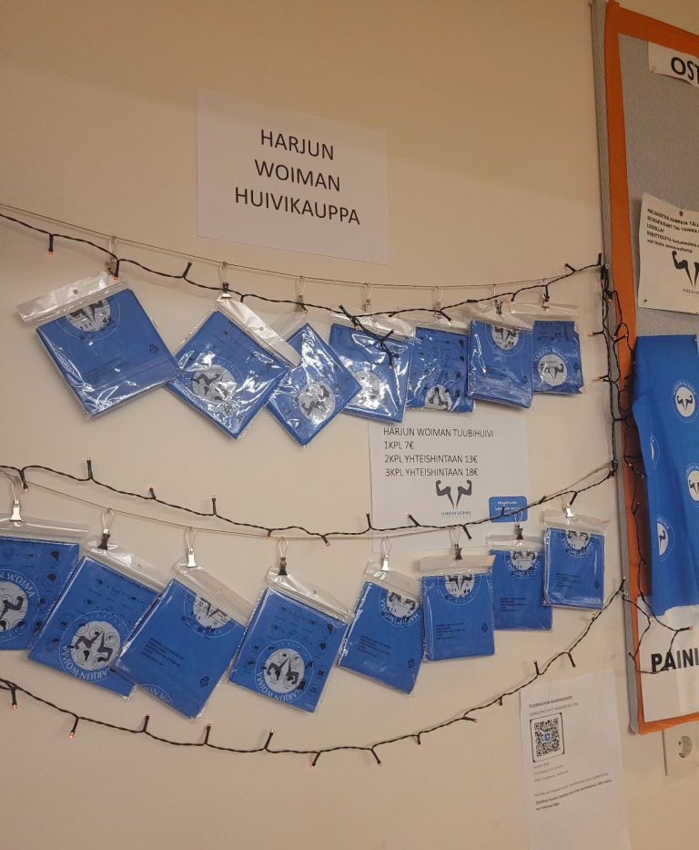 Huivikauppa avoinna Woimanpesällä
