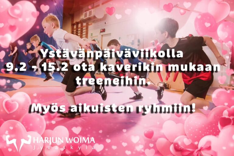 Ystävänpäiväviikolla kaveri mukaan treeneihin