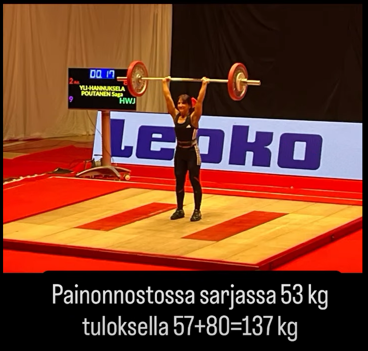 Saga Yli-Hannuksela-Poutanen nosti SM-hopeaa Tampereella!